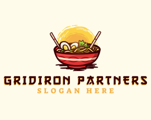 Asian Ramen Noodles logo design