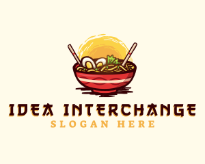 Asian Ramen Noodles logo design