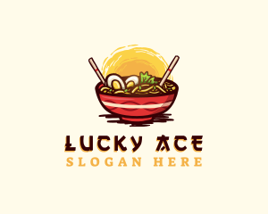 Asian Ramen Noodles logo design