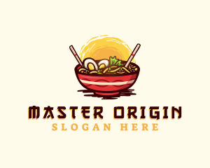 Asian Ramen Noodles logo design