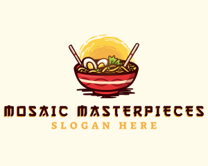 Asian Ramen Noodles logo design