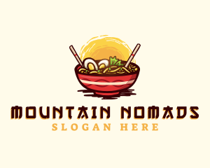 Asian Ramen Noodles logo design