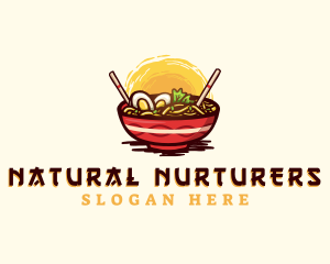 Asian Ramen Noodles logo design