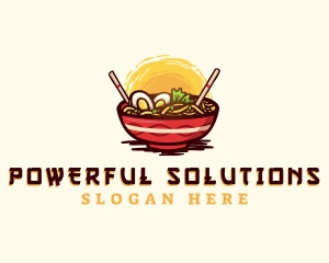 Asian Ramen Noodles logo design