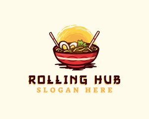 Asian Ramen Noodles logo design