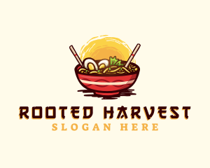 Asian Ramen Noodles logo design