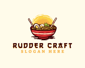 Asian Ramen Noodles logo design