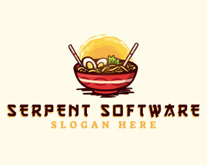 Asian Ramen Noodles logo design