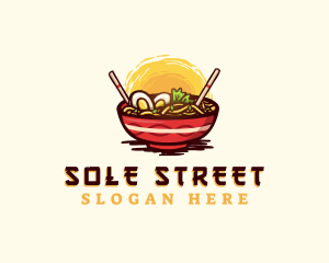 Asian Ramen Noodles logo design