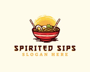 Asian Ramen Noodles logo design