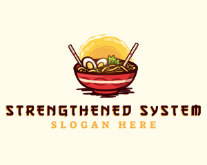 Asian Ramen Noodles logo design