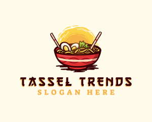 Asian Ramen Noodles logo design