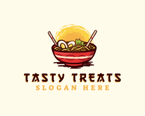 Asian Ramen Noodles logo design