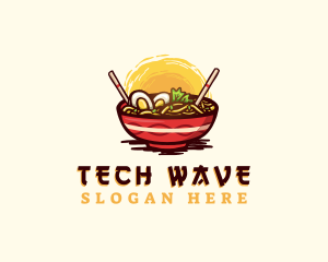 Asian Ramen Noodles logo design