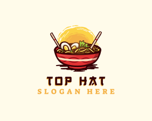 Asian Ramen Noodles logo design