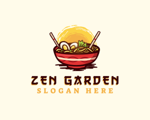 Asian Ramen Noodles logo design