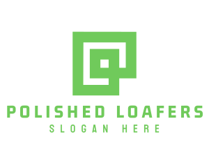 Green Square Business logo design