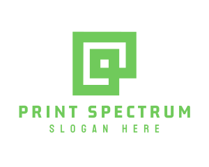 Green Square Business logo design