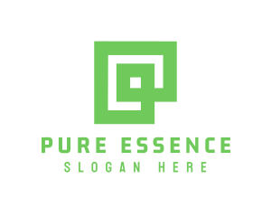 Green Square Business logo design