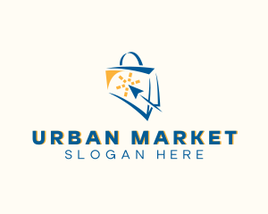 Shopping Bag Online Market logo design