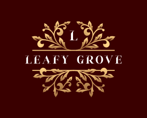 Floral Leaf Event logo design