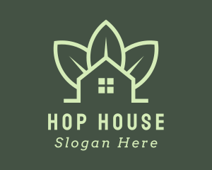 Environmental Leaf House  logo design