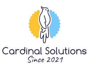 Cardinal Bird Badge  logo