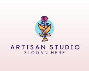 Rose Flower Florist logo design