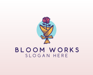 Rose Flower Florist logo design