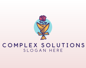 Rose Flower Florist logo design