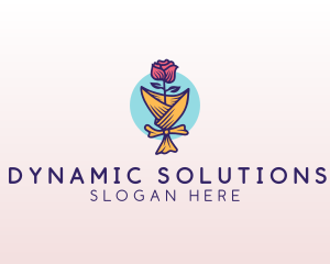 Rose Flower Florist logo design