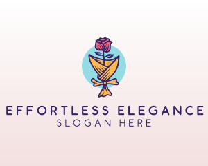 Rose Flower Florist logo design