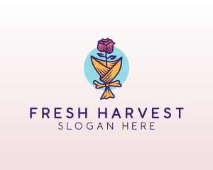 Rose Flower Florist logo design