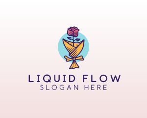 Rose Flower Florist logo design