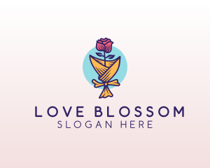 Rose Flower Florist logo design