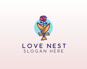 Rose Flower Florist logo design