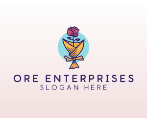 Rose Flower Florist logo design