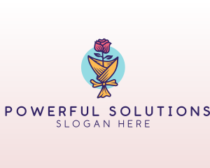 Rose Flower Florist logo design