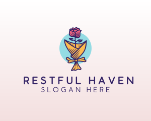 Rose Flower Florist logo design