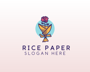 Rose Flower Florist logo design