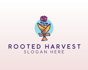 Rose Flower Florist logo design