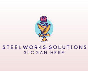 Rose Flower Florist logo design