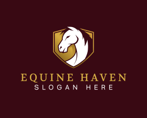 Horse Shield Equine logo design