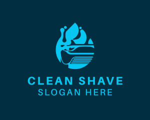 Vehicle Cleaning Droplet logo design