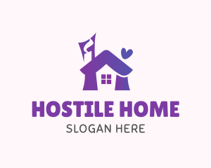 Cozy House Letter H logo design