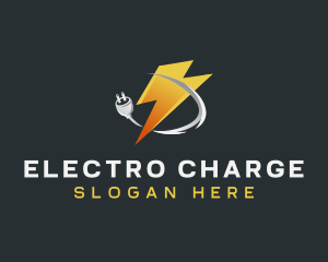 Lightning Bolt Plug logo design