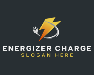 Lightning Bolt Plug logo design