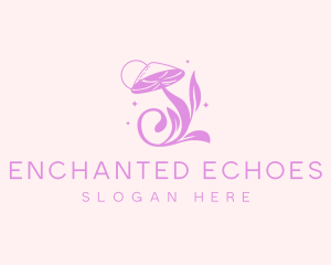 Enchanted Mushroom Leaf logo design