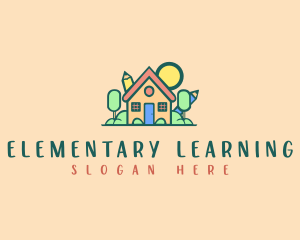 Daycare School Learning logo design