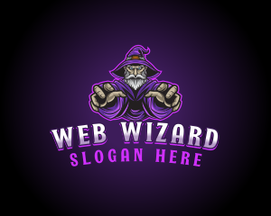 Arcade Gaming Wizard logo design